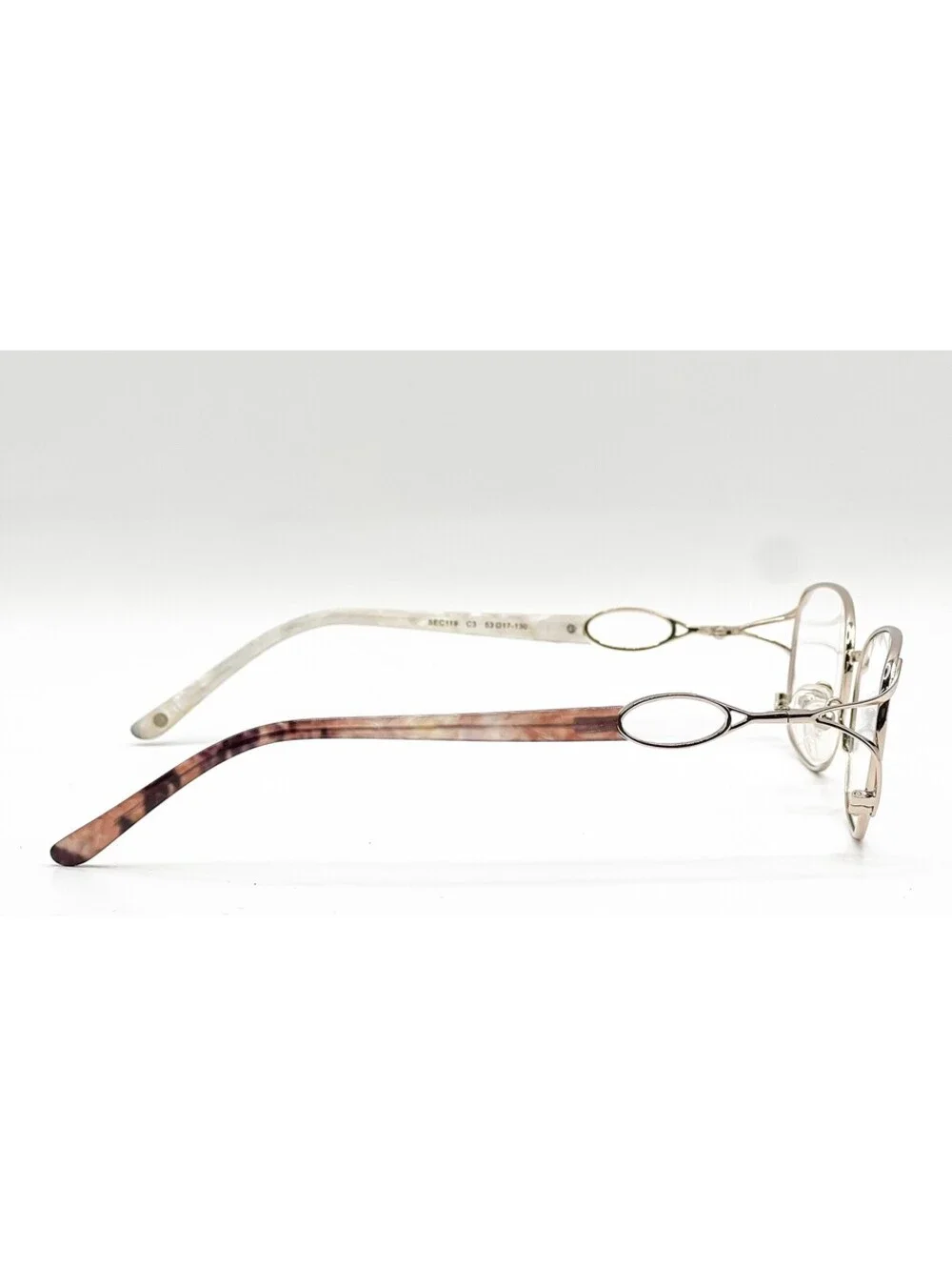 Classique Eye Essentials Sec119 C3 Light Gold Authentic Eyeglasses 53-17-130